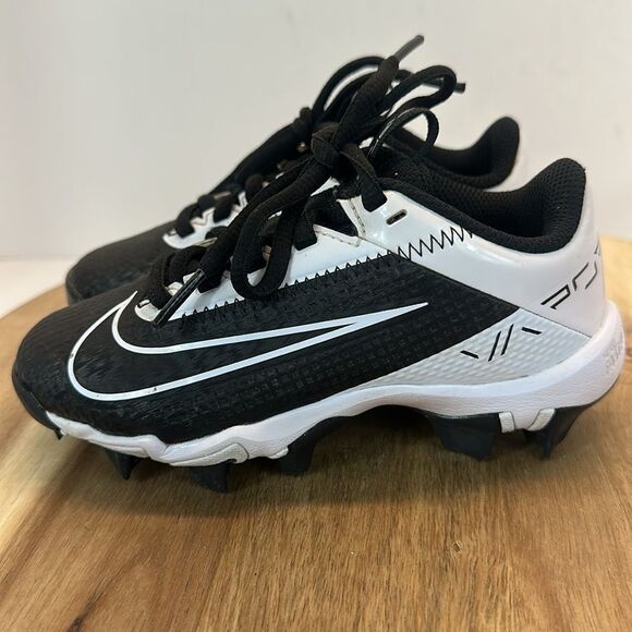 NIKE Vapor Edge Shark 2 Low Football Cleats Black White Shoes Sneakers 10C 10 - Picture 4 of 10